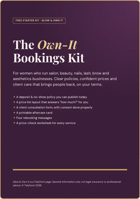 Cover of The Own-It Bookings Kit